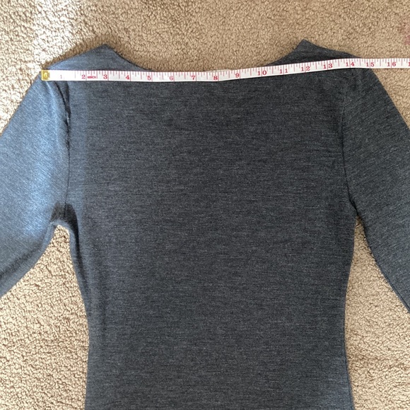 Forever 21 plain dark grey long sleeve form fitting dress, small - Picture 11 of 13